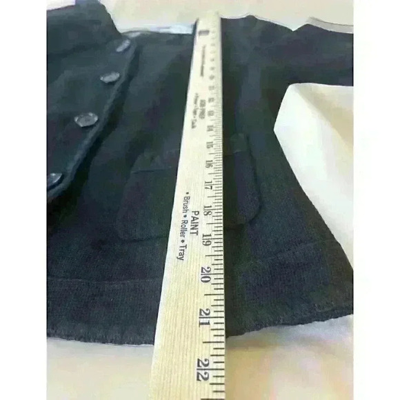 Ann Taylor Women's Size 8 Black Blazer Jacket Button Up Collarless Beautiful - Picture 16 of 16